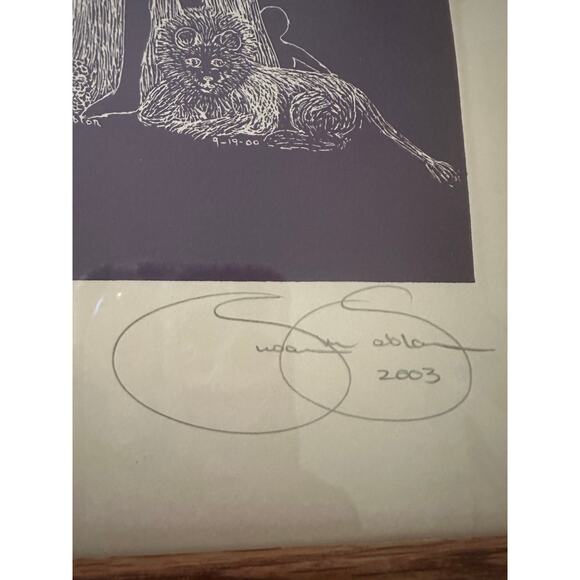 Signed numbered framed Print by Susan M. Sablon 2003, A Message of Faith 11x9” - Picture 14 of 14